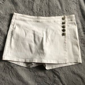 White Womens Skort